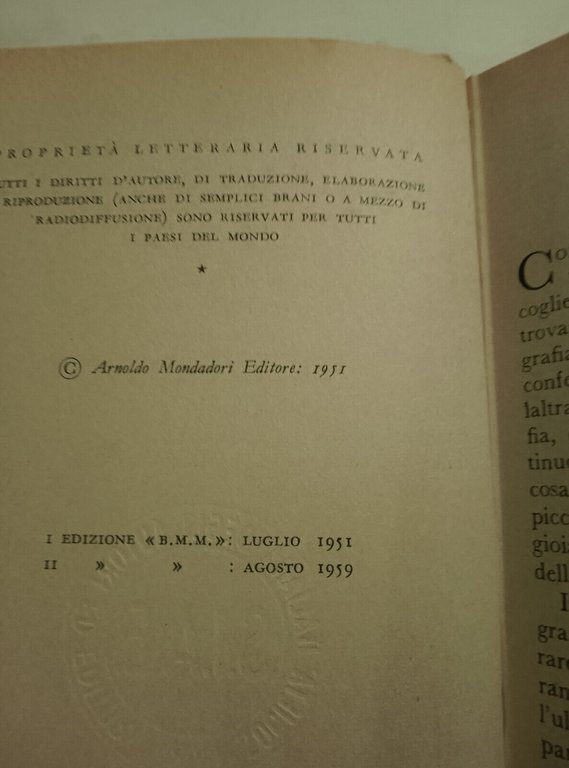 Elisabetta d'Inghilterra, Eucardio Momigliano, Mondadori BMM, 1959