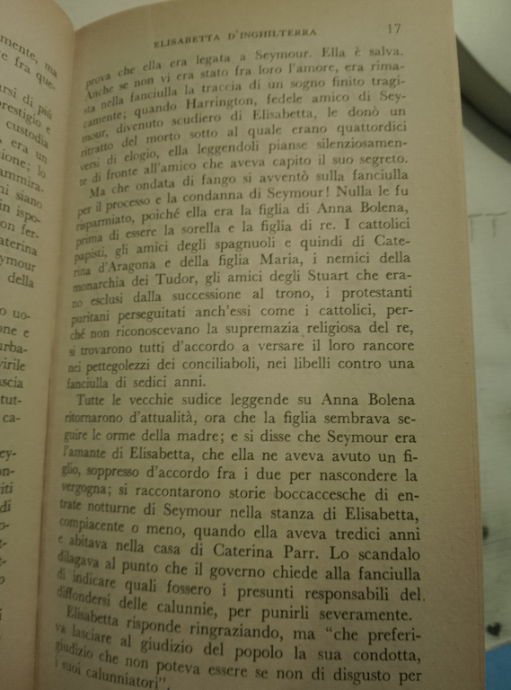 Elisabetta d'Inghilterra, Eucardio Momigliano, Mondadori BMM, 1959