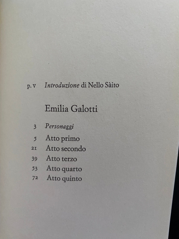 Emilia Galotti, Gotthold Ephraim Lessing, Einaudi, 2004