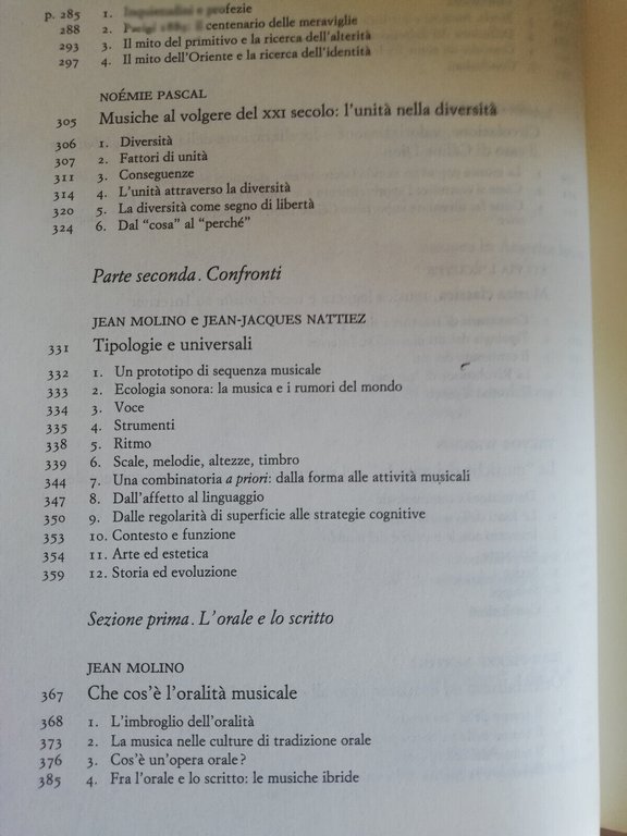 Enciclopedia della musica Einaudi, Volume 5, l'unità della musica, Nattiez …