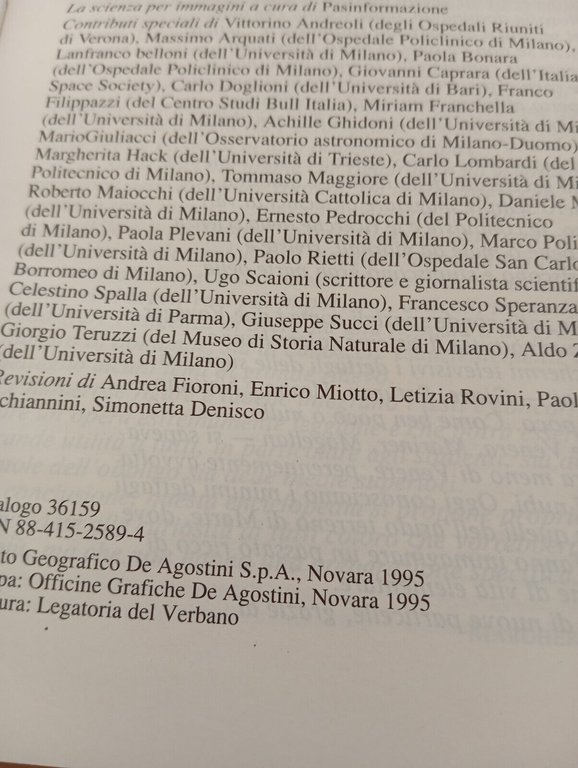 Enciclopedia della scienza e della tecnologia, De Agostini, 1995