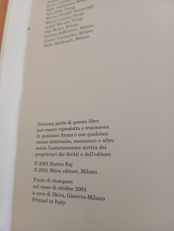 Enrico Baj. Opere 1951-2001, Skira Editore, 2001