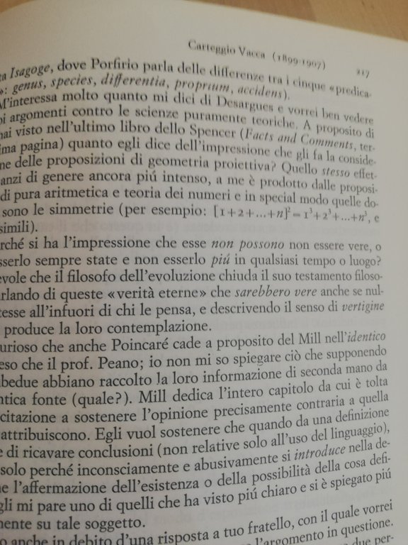 Epistolario 1891 - 1909, Giovanni Vailati, Einaudi, 1971