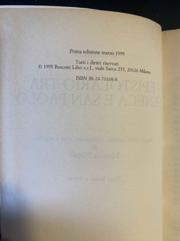 Epistolario tra Seneca e San Paolo, Anonimo, Testo a fronte, …