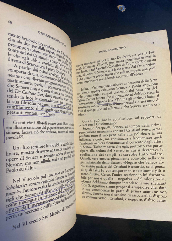 Epistolario tra Seneca e San Paolo, Anonimo, Testo a fronte, …