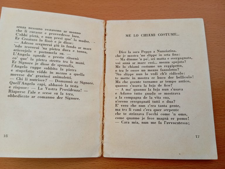 Er poema de la strada, Umberto Asquini, 1961