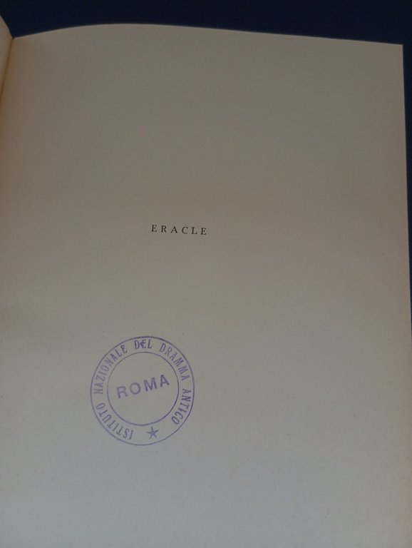 Eracle, Euripide, Traduzione Salvatore Quasimodo, Armando Araglia Editore, 1964