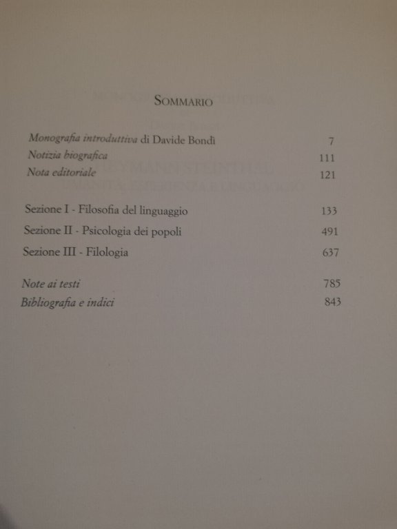 Ermeneutica e psicologia del linguaggio, Heymann Steinthal, 2013, Bompiani