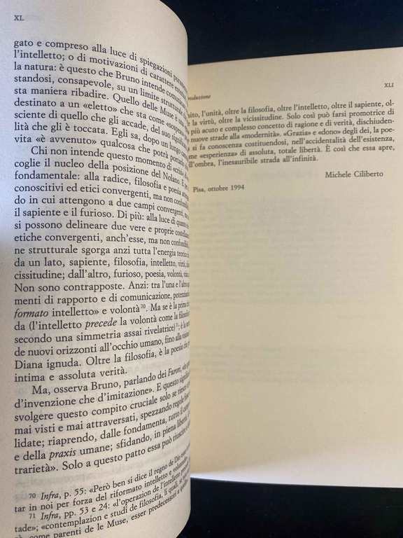Eroici furori, Giordano Bruno, Laterza, 1995, fuori catalogo