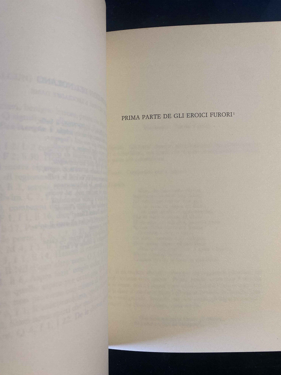 Eroici furori, Giordano Bruno, Laterza, 1995, fuori catalogo