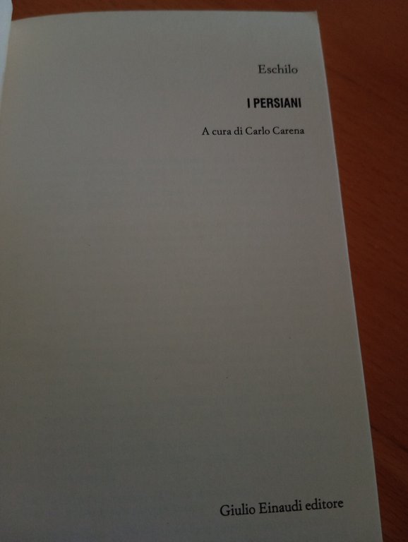 Eschilo, I persiani, Einaudi teatro, 1991 | Immagine Gallery 9
