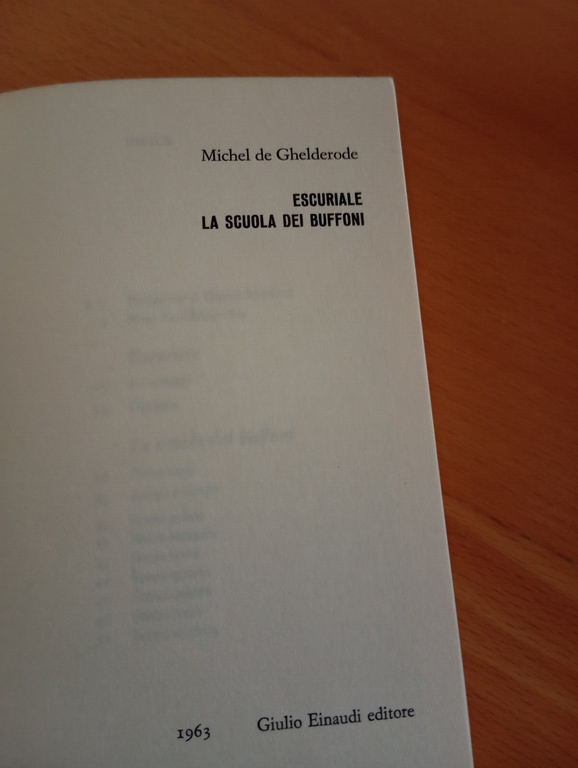 Escuriale - La scuola dei buffoni, Michel de Ghelderode, Einaudi … | Immagine Gallery 13