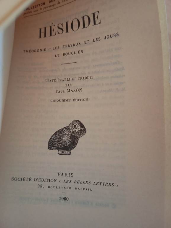 Esiodo, Theogonie, Les travaux et les jous, Le bouclier, Paul … | Immagine Gallery 12
