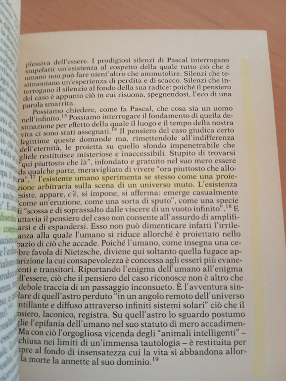 Esistenza e fantasma, Giorgio Franck, Feltrinelli, 1989