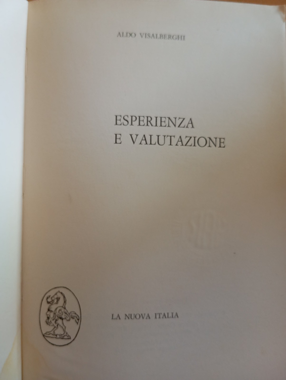 Esperienza e valutazione, Aldo Visalberghi, La Nuova Italia, 1975 | Immagine Gallery 13