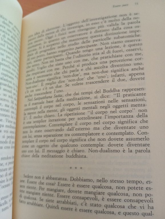Essere pace, Thich Nhat Hanh, Ubaldini, 1989