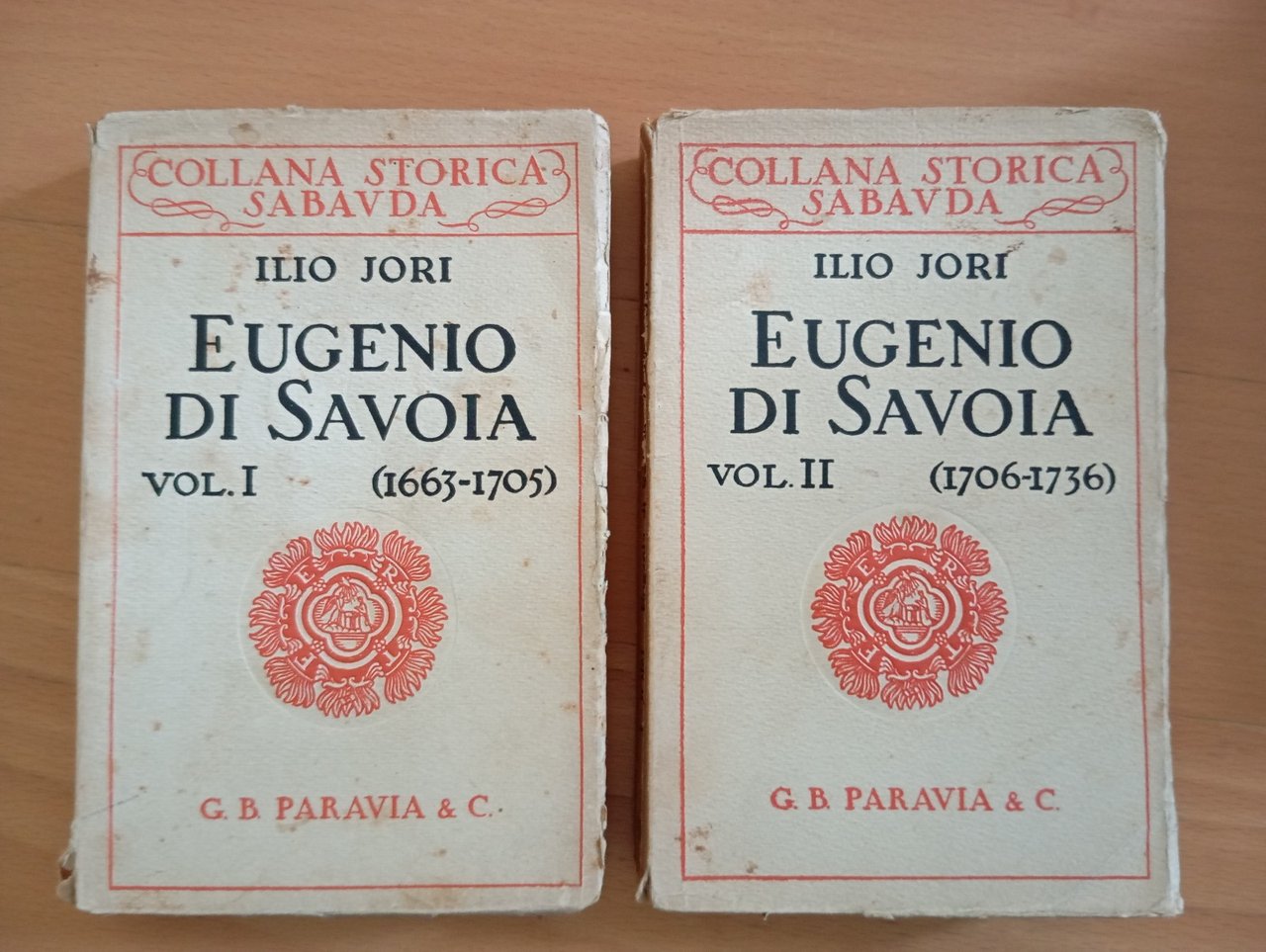 Eugenio di Savoia, due volumi, Ilio Jori, Paravia, 1933 | Immagine principale