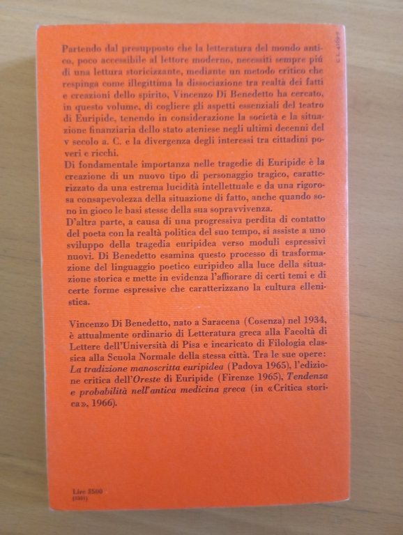 Euripide: teatro e società, Vincenzo Di Benedetto, Einaudi, 1975 | Immagine Gallery 6