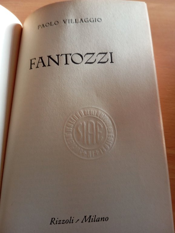 Fantozzi, Paolo Villaggio, Rizzoli, 1971, seconda edizione