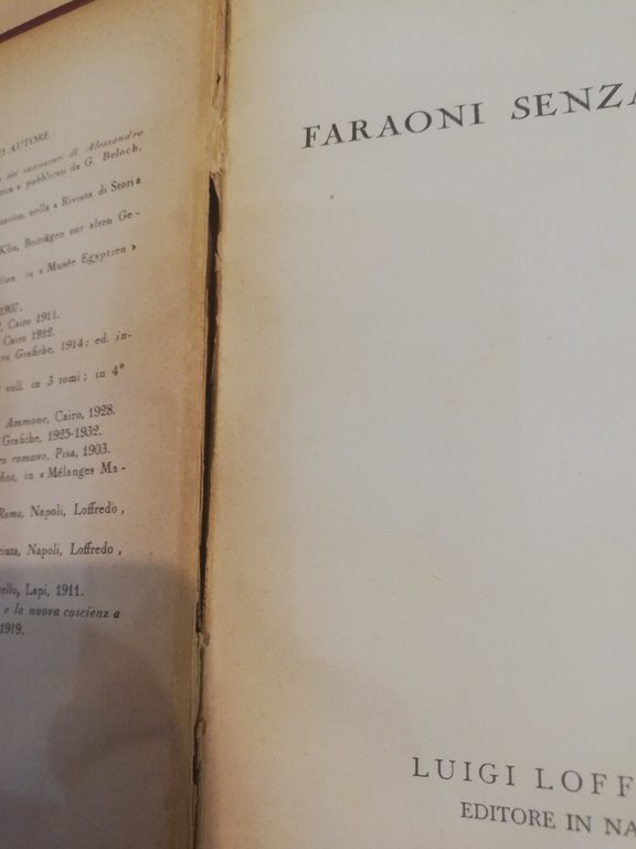 Faraoni senza pace, Evaristo Breccia, Loffredo, 1939