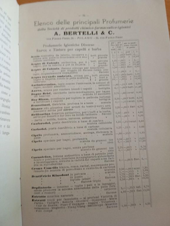 Fascino muliebre, Matilde Serao, Edizione speciale farmaceutica Bertelli, raro