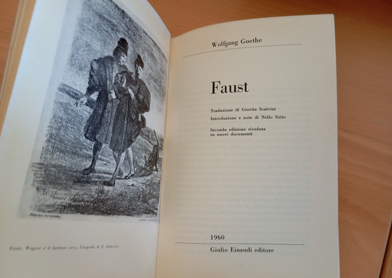 Faust, Wofgang Goethe, Einaudi, 1960