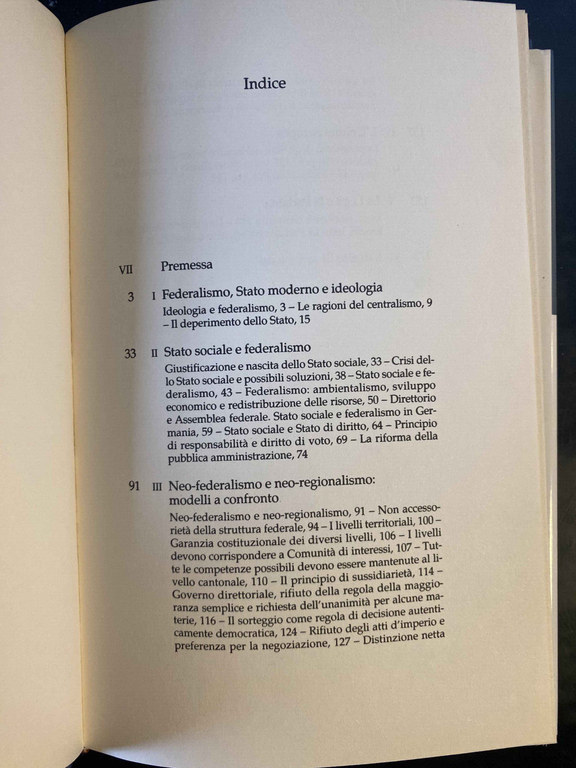 Federalismo e secessione, Gianfranco Miglio Augusto Barbera, Prima edizione 1997