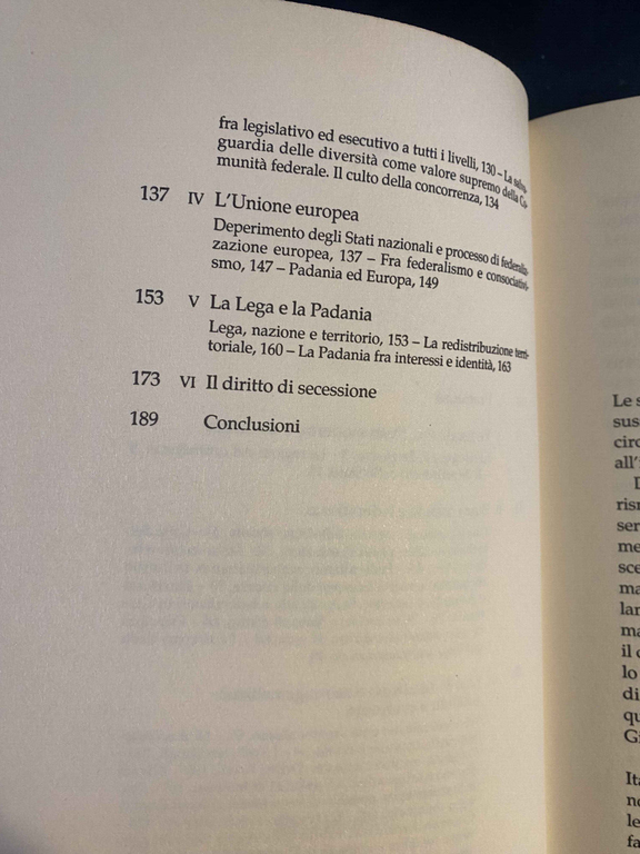 Federalismo e secessione, Gianfranco Miglio Augusto Barbera, Prima edizione 1997