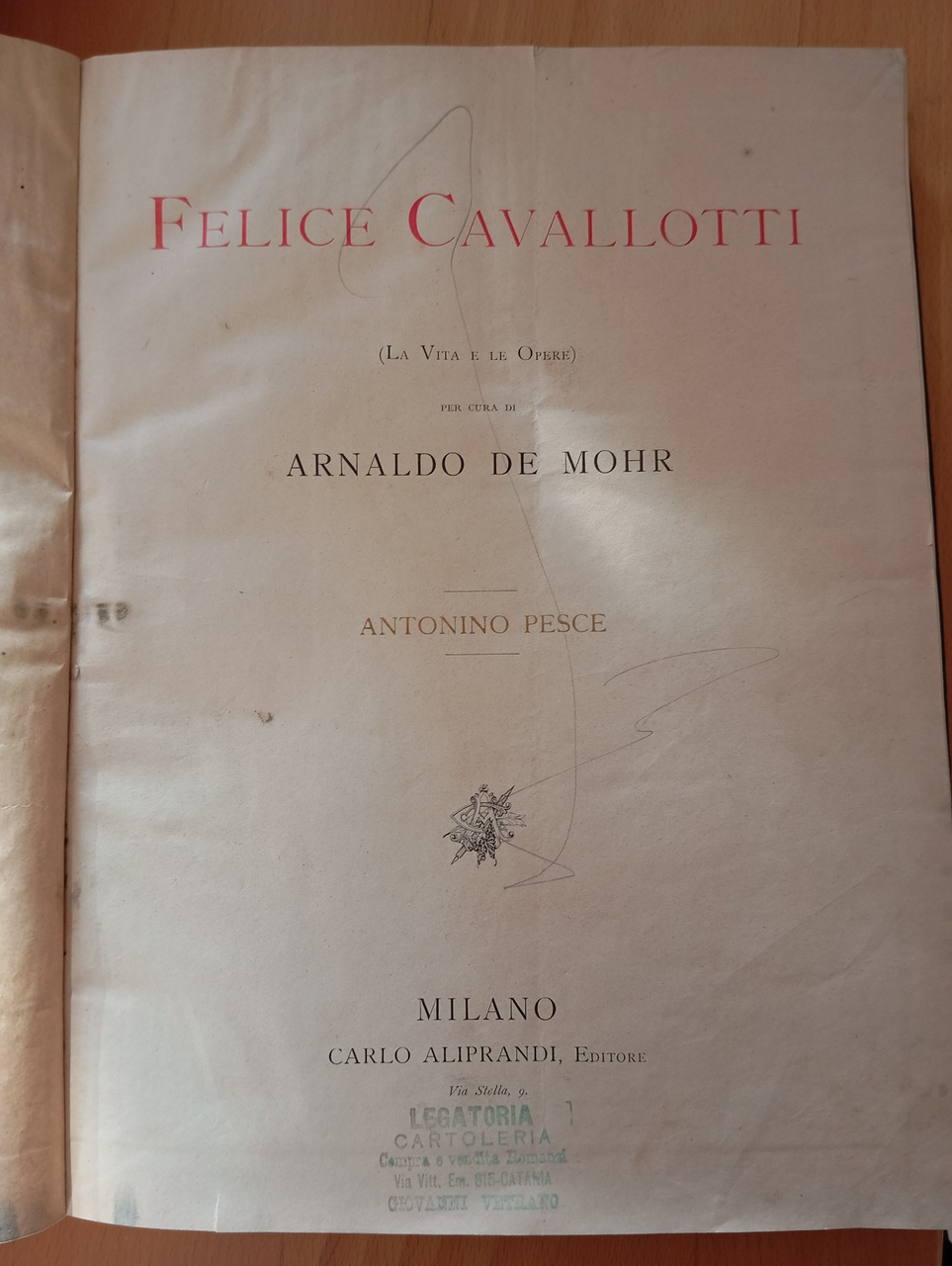 Felice Cavallotti, Arnaldo de Mohr, Carlo Aliprandi, 1899