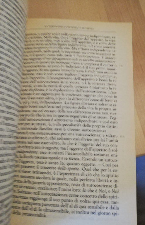 Fenomenologia dello spirito, Hegel, 1996, La Nuova Italia