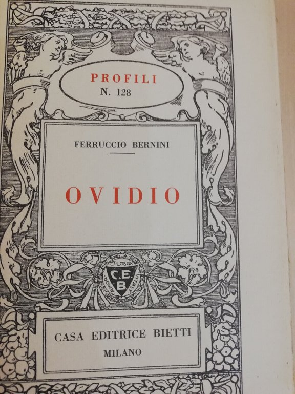 Ferruccio Bernini, Ovidio, Bietti, 1939