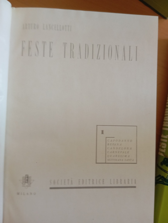 Feste tradizionali, due volumi e cofanetto, Arturo Lancellotti, 1952 | Immagine Gallery 12
