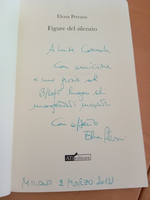 Figure del silenzio, Elena Petrassi, Ati Editore, 2010