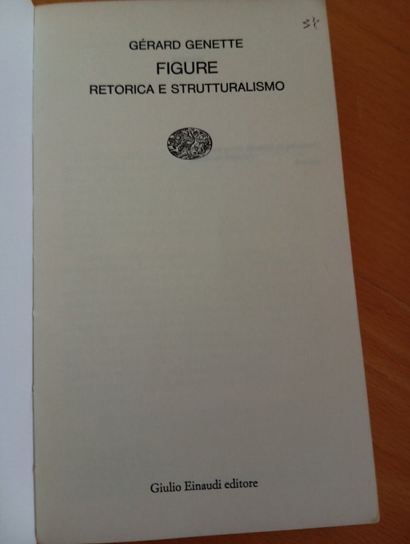 Figure. Retorica e strutturalismo, Gérard Genette, Einaudi, 1968