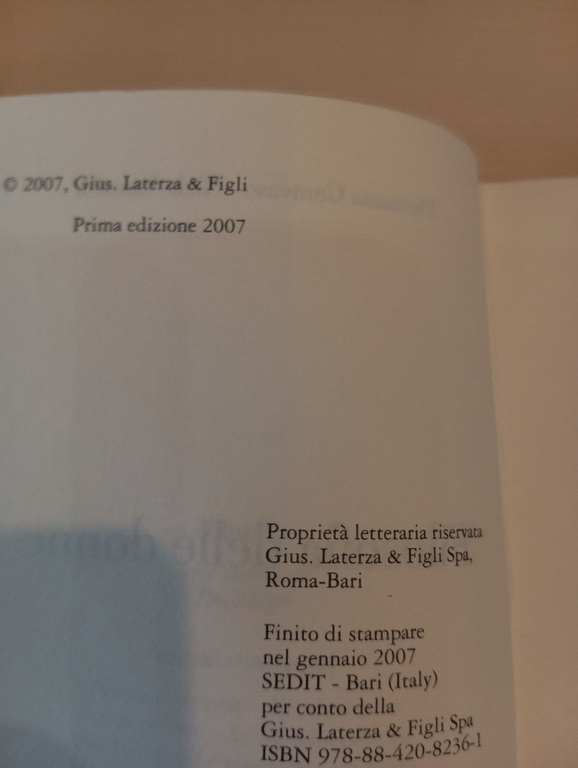 Filosofia delle donne, Pieranna Garavaso, Nicla Vassallo, Laterza, 2007, raro