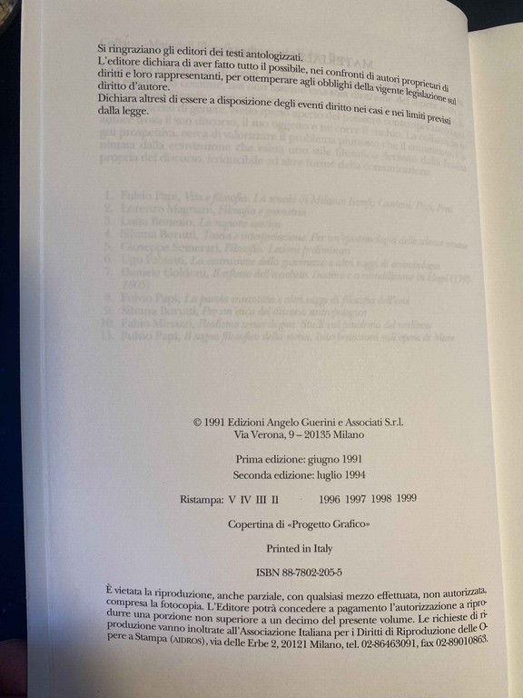 Filosofia. Lezioni preliminari, Giuseppe Semerari, Guerini, 1999, fuori catalogo