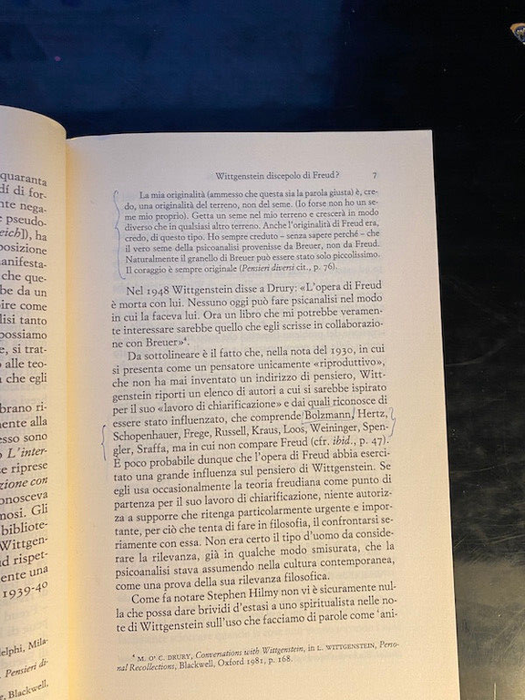 Filosofia, mitologia e pseudo-scienza Wittgenstein Freud Bouveresse 1997 Einaudi