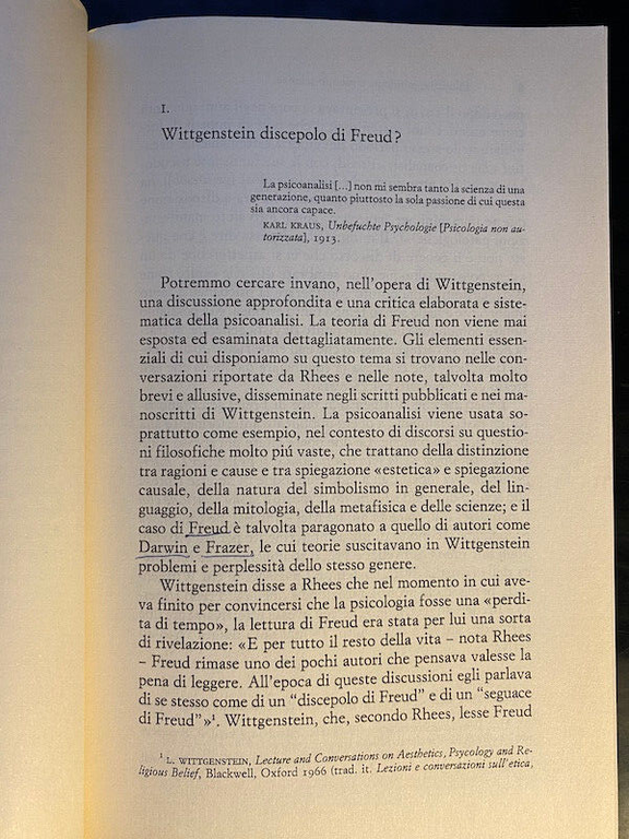 Filosofia, mitologia e pseudo-scienza Wittgenstein Freud Bouveresse 1997 Einaudi