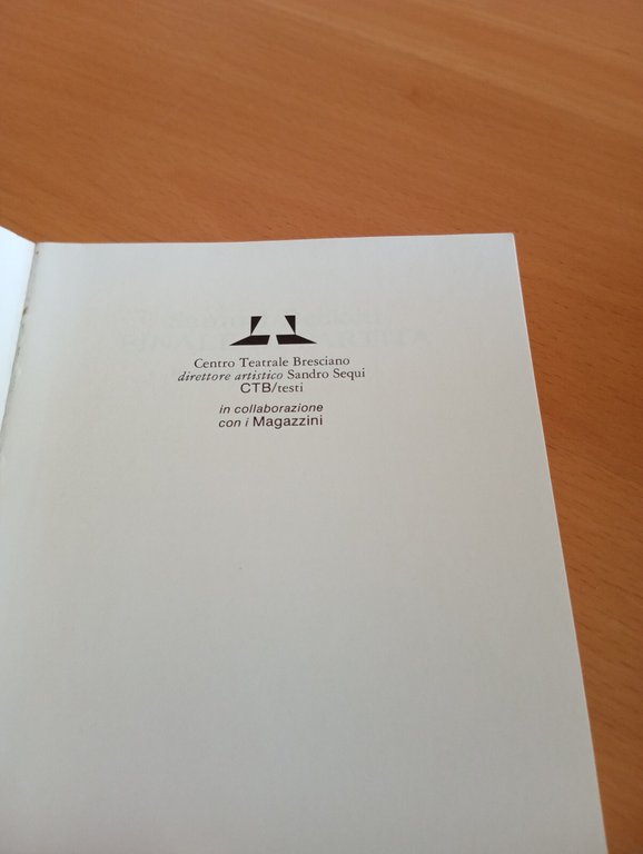 Finale di partita, Samuel Beckett Federico Tiezzi Centro teatrale bresc …