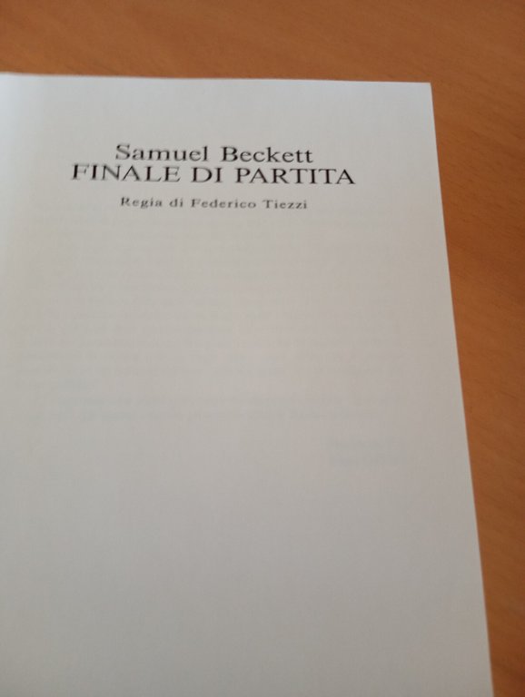 Finale di partita, Samuel Beckett Federico Tiezzi Centro teatrale bresc …