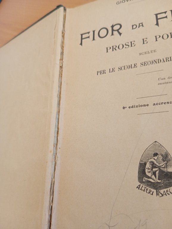 Fior da fiore prose e poesie, Giovanni Pascoli, Remo Sandron