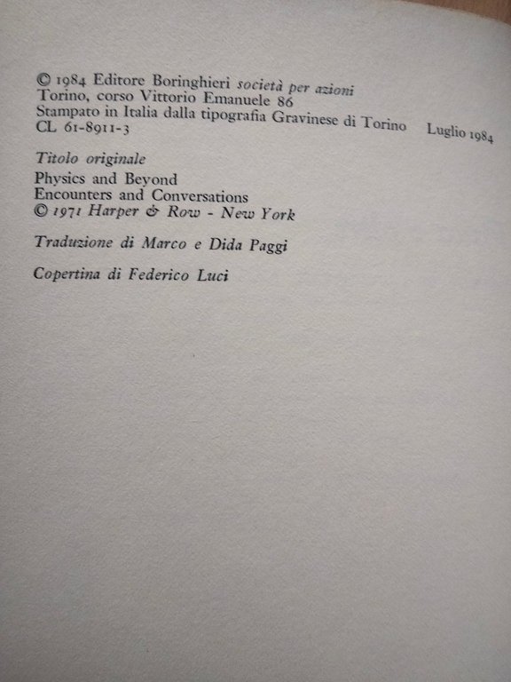 Fisica e oltre. Incontri con i protagonisti, Werner Heisenberg, Boringhieri … | Immagine Gallery 5