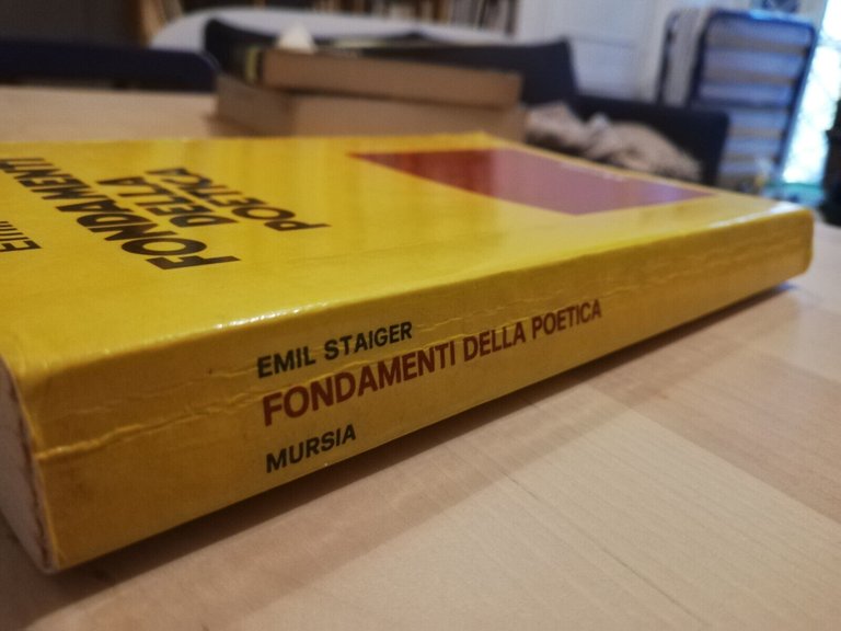 Fondamenti della poetica, Emil Staiger, 1979, Mursia