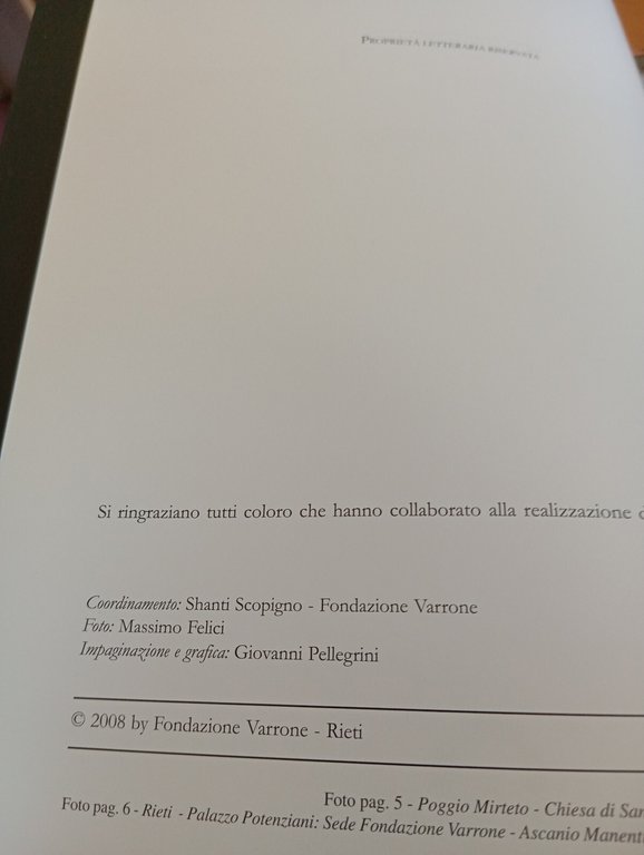 Fondazione Varrone, I restauri, 2008
