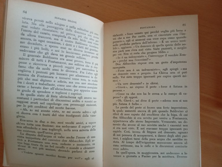 Fontamara, Ignazio Silone, Mondadori, 1962, bella edizione