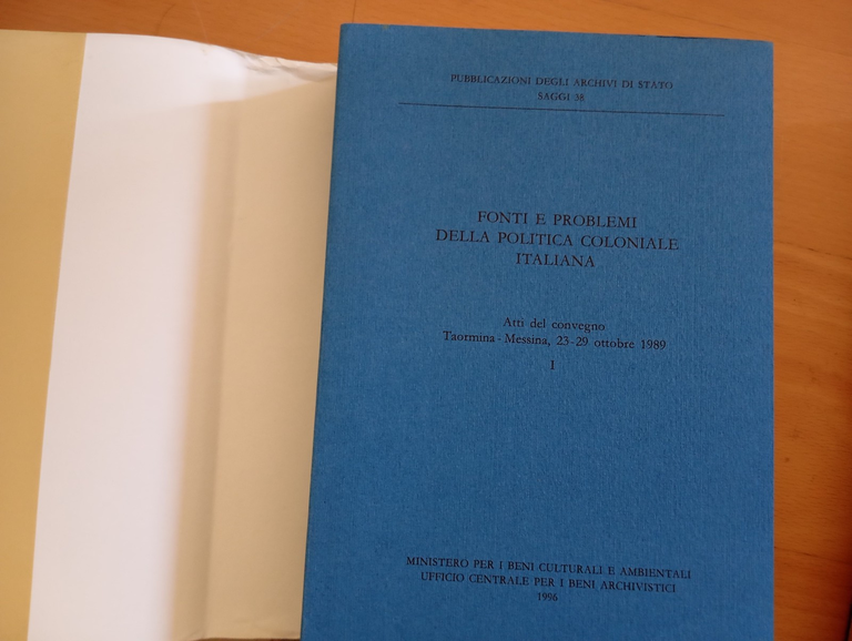 Fonti e problemi della politica coloniale italiana, due volumi, 1996 | Immagine Gallery 3