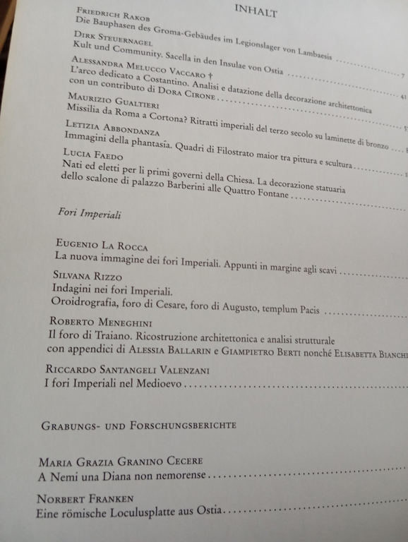 Fori imperiali, relazione preliminare degli scavi eseguiti per il giubileo …