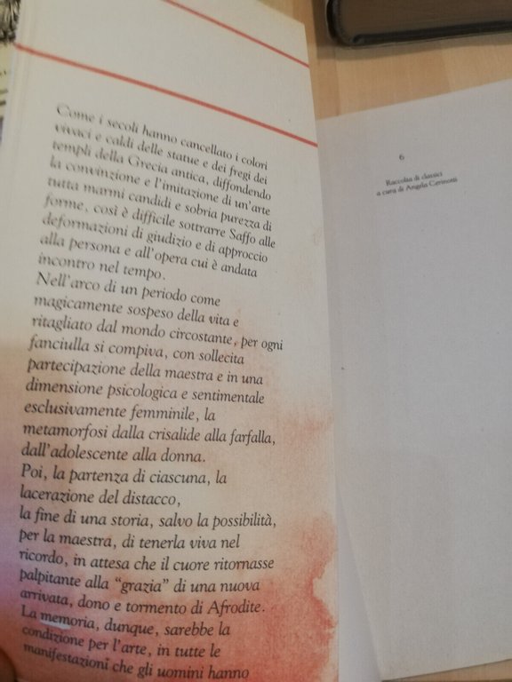 Frammenti. La donna, l'amore, la poesia, Saffo, Dementra, 1993