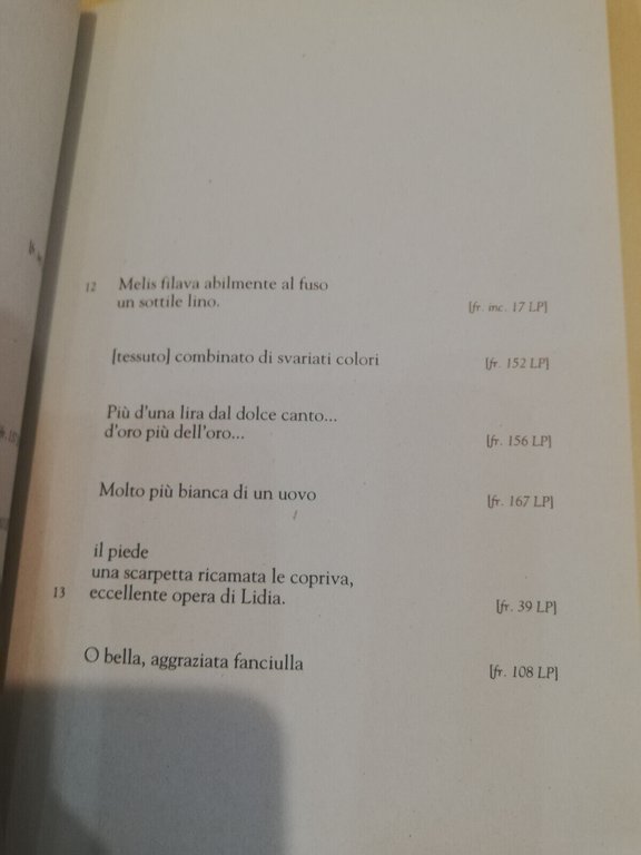 Frammenti. La donna, l'amore, la poesia, Saffo, Dementra, 1993