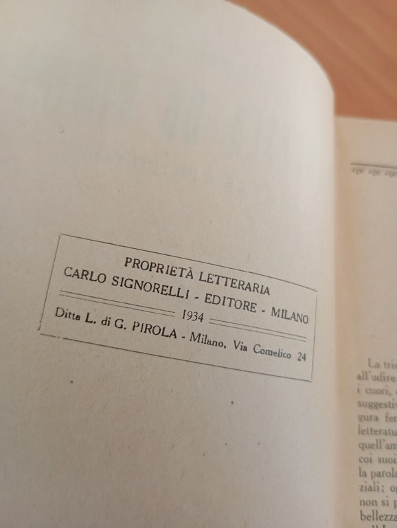 Francesca da Rimini, Silvio Pellico, Signorelli, 1934, per collezionisti